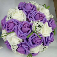 Bride 's Bouquet Red Pink Blue And Purple bouquet Luxurious Weddings