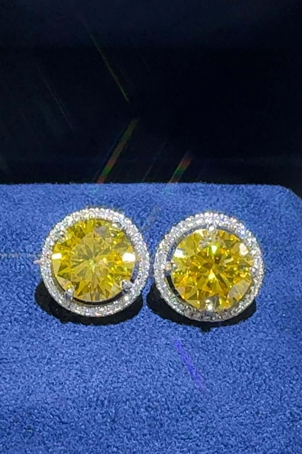 4 Carat Moissanite 925 Sterling Silver Earrings Jewelry Luxurious Weddings