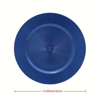 Elegant Blue Reef Charger Plates - 38 pcs Set tableware Luxurious Weddings