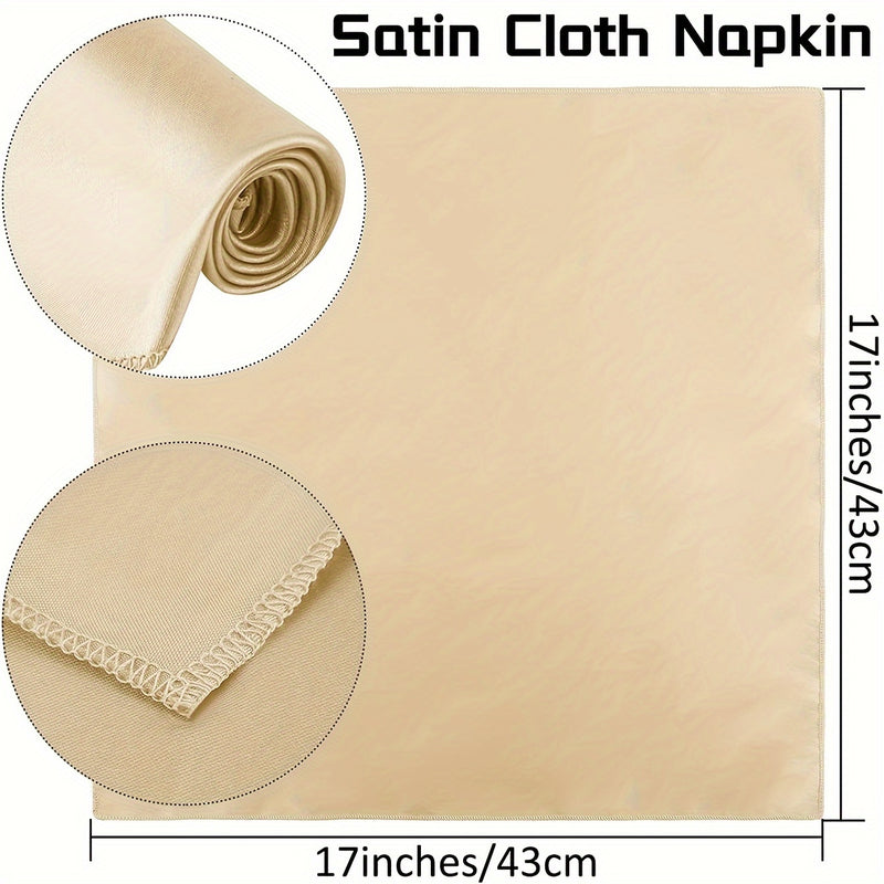 Champagne Napkins - 6pc Set Napkins Luxurious Weddings