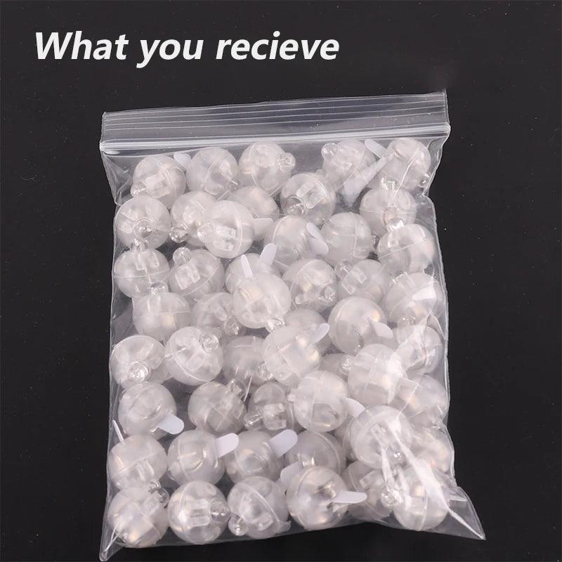 10/50/100Pcs Round Ball Lights LED Flash drinking Light LED Drink Light Luxurious Weddings
