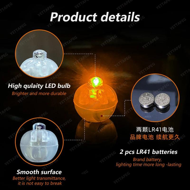 10/50/100Pcs Round Ball Lights LED Flash drinking Light LED Drink Light Luxurious Weddings