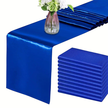 10-Pack Colorful Satin Table Runners Table Runner Luxurious Weddings