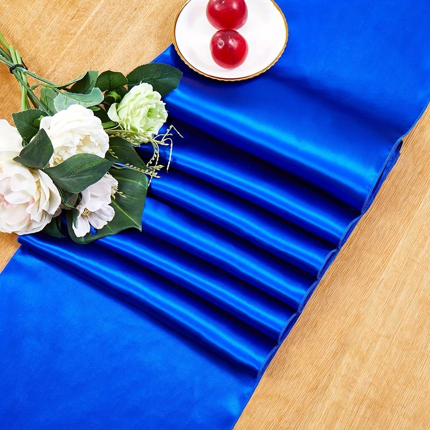 10-Pack Colorful Satin Table Runners Table Runner Luxurious Weddings