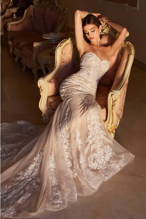 Exquisite Lace Mermaid Bridal Gown Wedding Dress Luxurious Weddings
