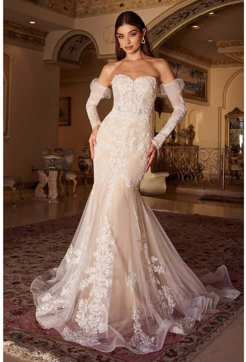 Exquisite Lace Mermaid Bridal Gown Wedding Dress Luxurious Weddings