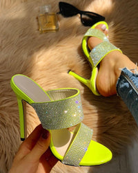 Women's rhinestone high heel sandals Sandals Luxurious Weddings