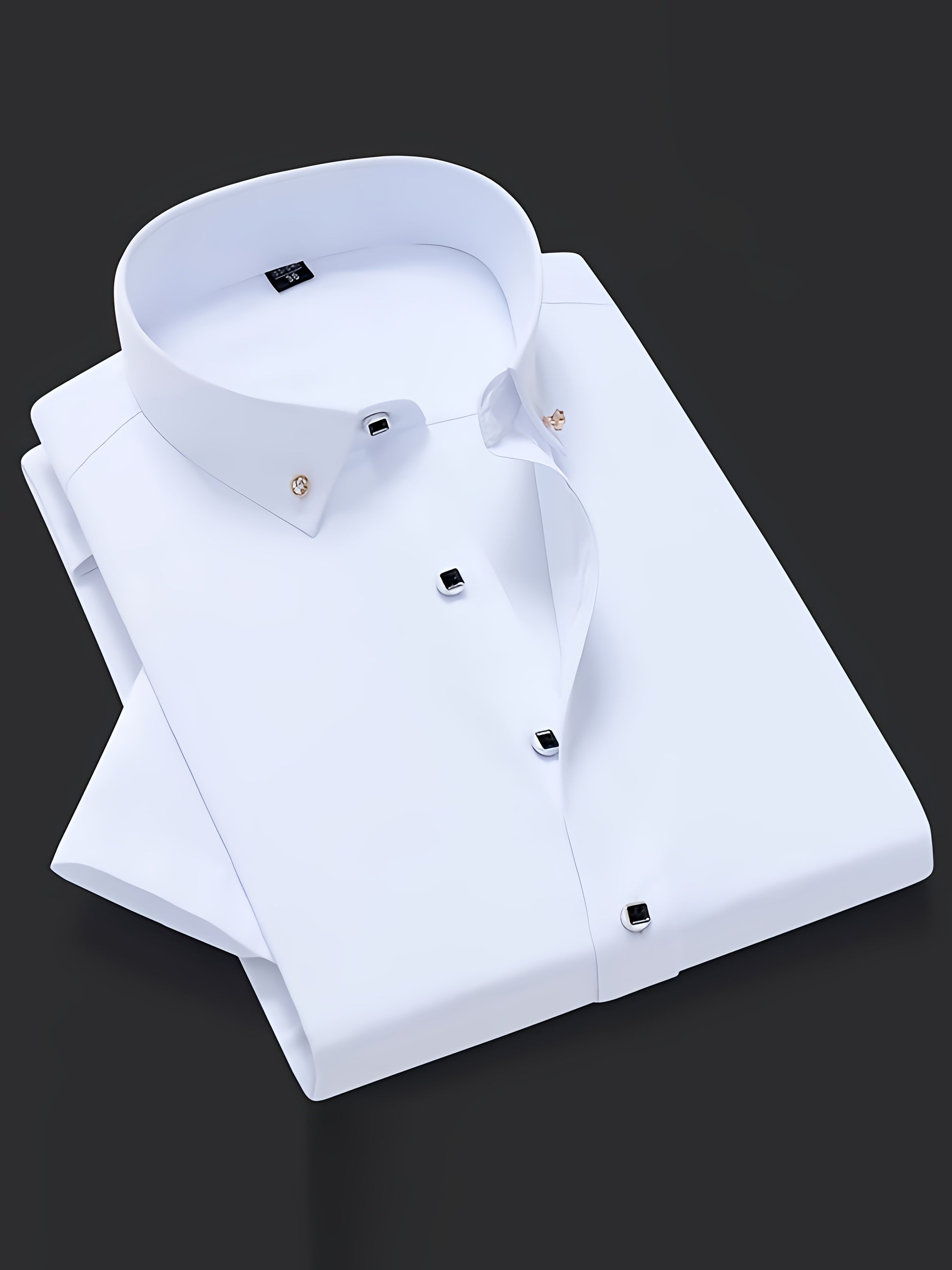 Men's Solid Dress Shirt - Perfect for Any Occasion! Men's Formal Shirts Luxurious Weddings
