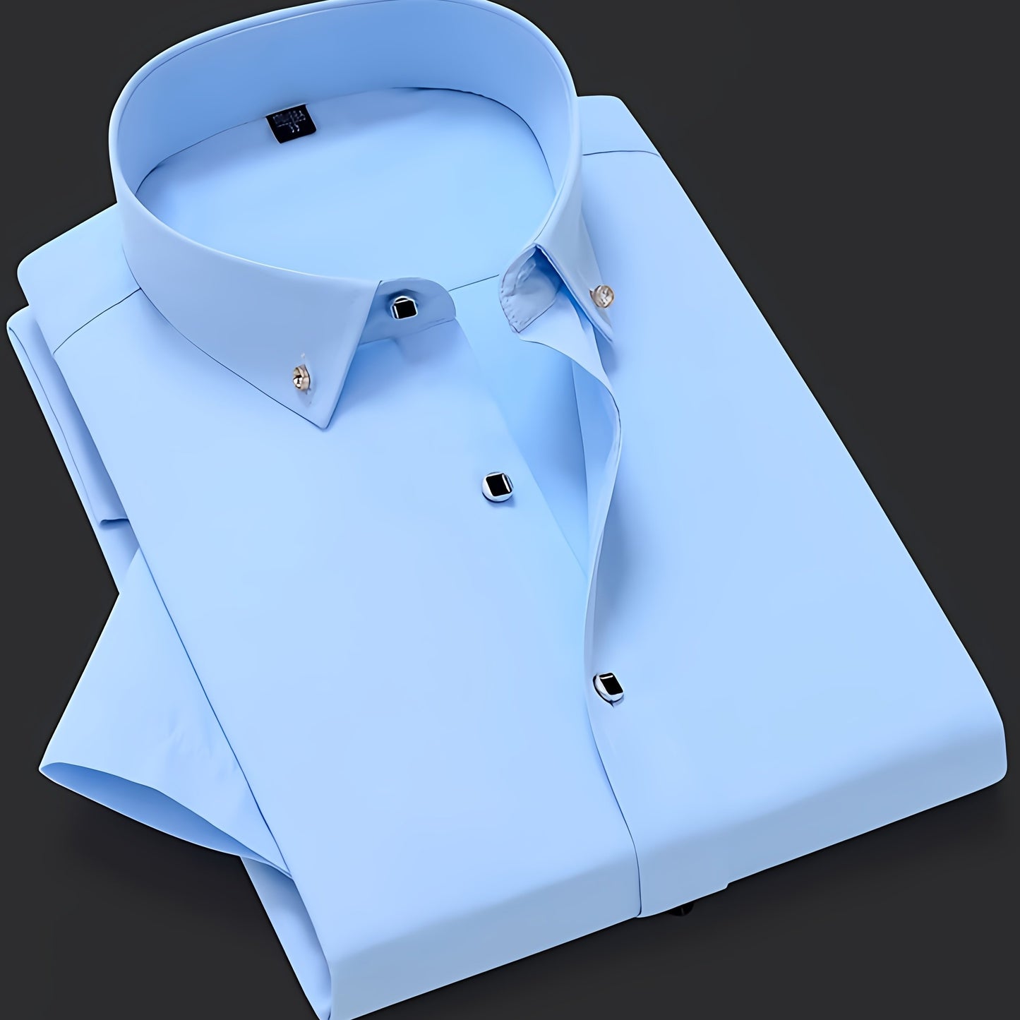 Men's Solid Dress Shirt - Perfect for Any Occasion! Men's Formal Shirts Luxurious Weddings