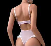 Elegant Lace Crotchless Bodysuit