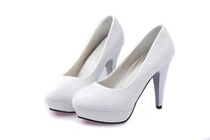 Women's Patent Leather Waterproof Super High Heels High Heels Luxurious Weddings