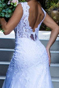 Exquisite Lace Mermaid Bridal Gown Mermaid Gown Luxurious Weddings