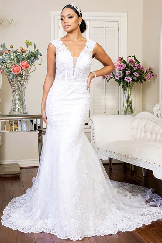 Exquisite Lace Mermaid Bridal Gown Mermaid Gown Luxurious Weddings