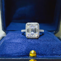 5 Carat Moissanite 925 Sterling Silver Ring Rings Luxurious Weddings