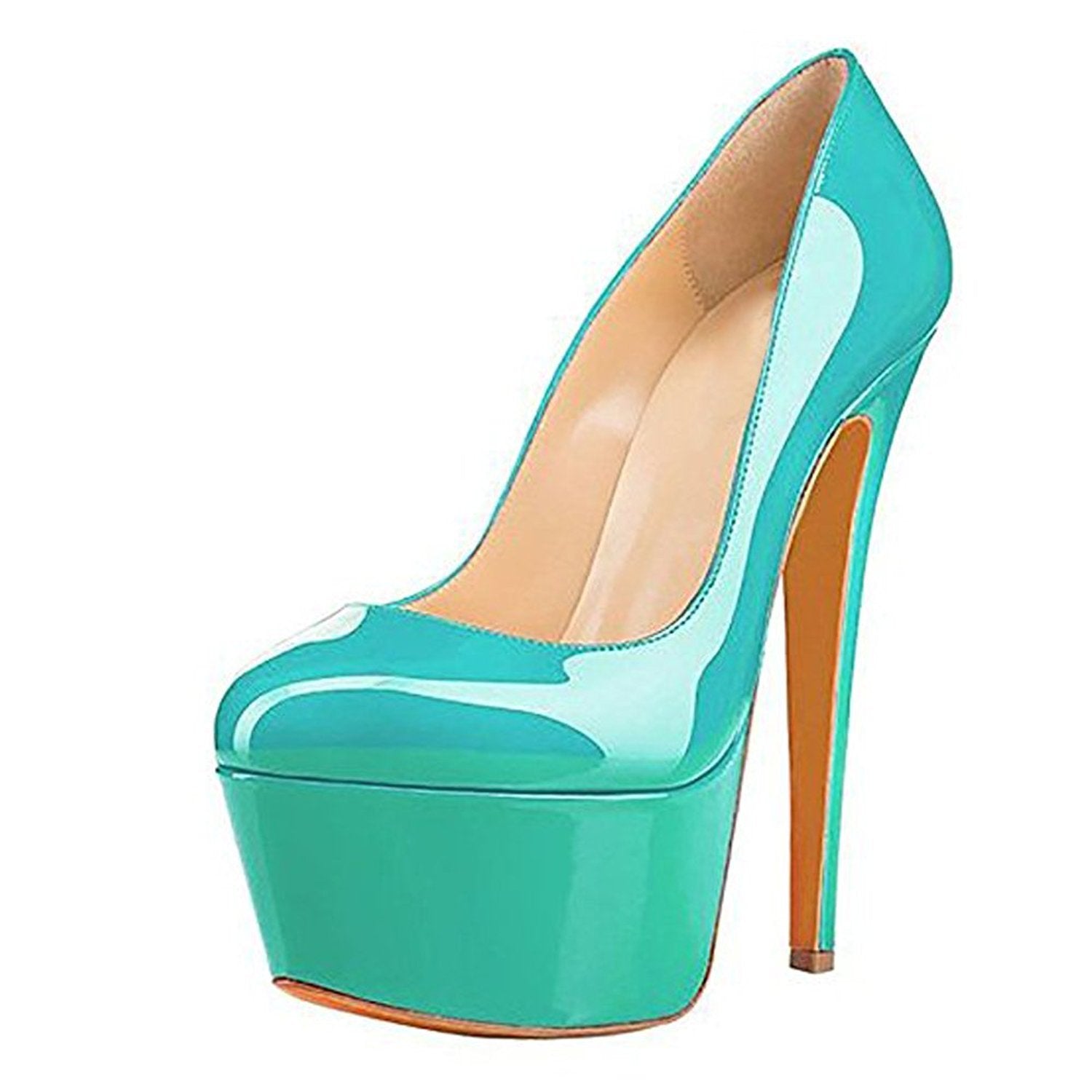 Round Toe Thick Platform Stiletto High Heels platform Luxurious Weddings