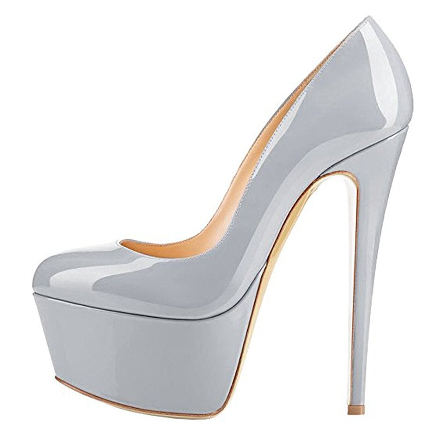 Round Toe Thick Platform Stiletto High Heels platform Luxurious Weddings