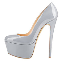 Round Toe Thick Platform Stiletto High Heels platform Luxurious Weddings
