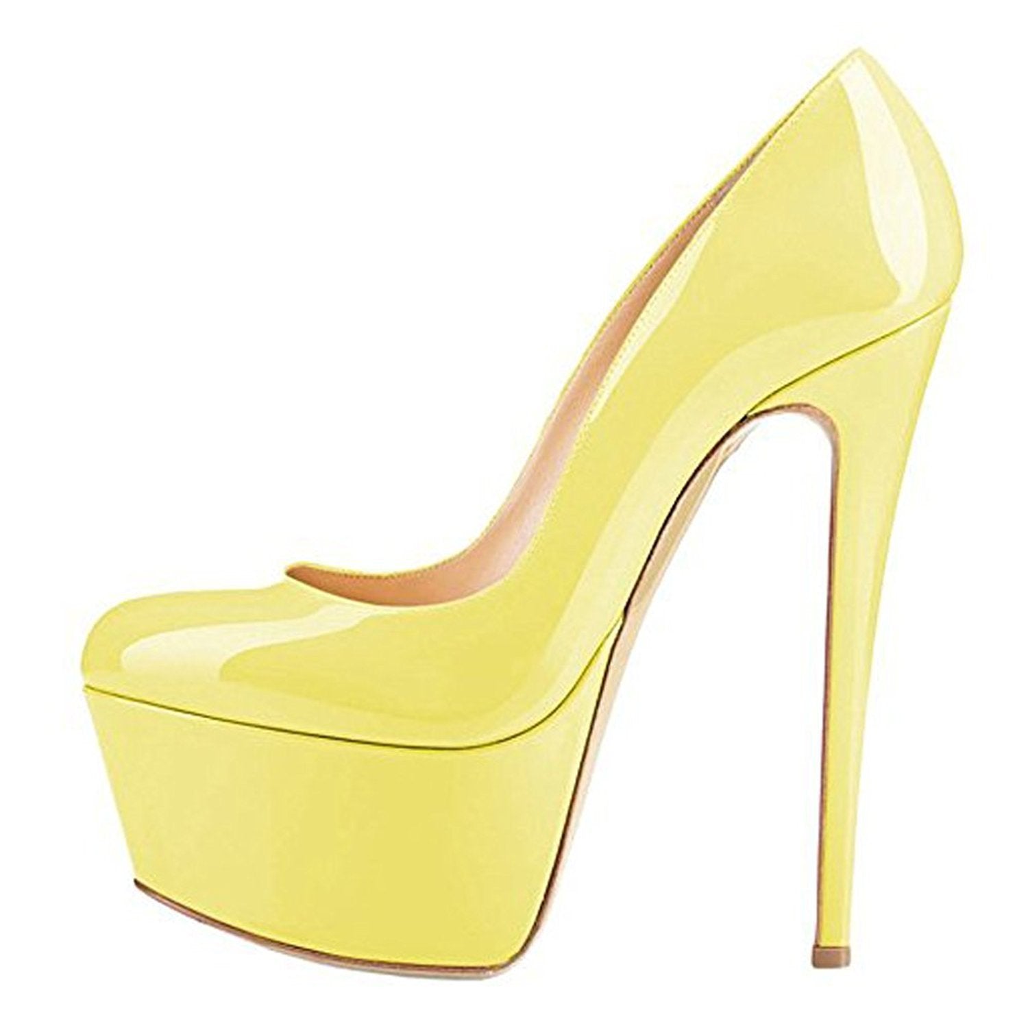 Round Toe Thick Platform Stiletto High Heels platform Luxurious Weddings