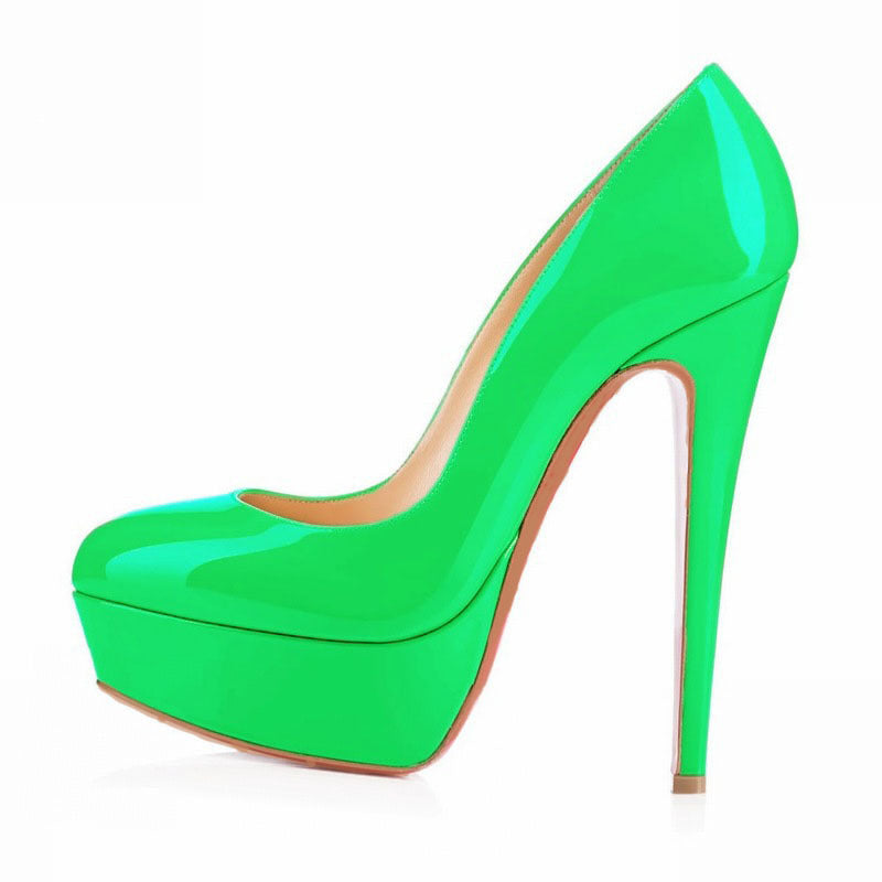High Heels Baotou Round Toe Women's Shoes 0 Luxurious Weddings