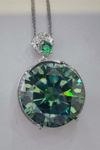 20 Carat Moissanite 925 Sterling Silver Pendant Necklace Necklace Luxurious Weddings