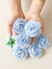 6pcs Artificial Peony Flower Heads Artificial Flowers Luxurious Weddings
