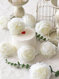 6pcs Artificial Peony Flower Heads Artificial Flowers Luxurious Weddings
