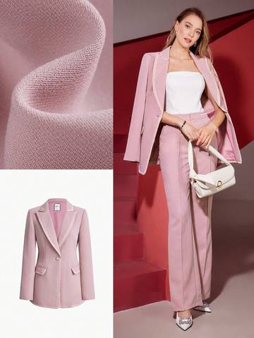 Satin Trim Blazer Women Blazers Luxurious Weddings