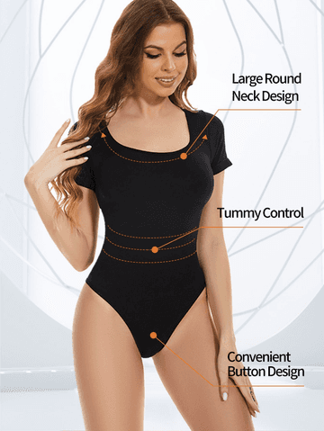 Seamless Short Sleeve Jumpsuit: Abdomen Compression and Butt Lifting Women Shapewear Bodysuits Luxurious Weddings