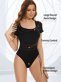 Seamless Short Sleeve Jumpsuit: Abdomen Compression and Butt Lifting Women Shapewear Bodysuits Luxurious Weddings