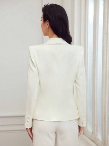 Woven woman's shawl collar lace Blazer Women Blazers Luxurious Weddings