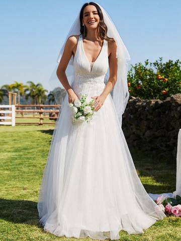Jessica Lace Bodice Mesh Wedding Dress Wedding Dresses Luxurious Weddings