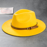 Vintage Wool Top Hat with Leather Buckle -Wedding Accessories Hats Luxurious Weddings
