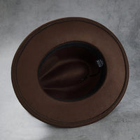 Vintage Wool Top Hat with Leather Buckle -Wedding Accessories Hats Luxurious Weddings