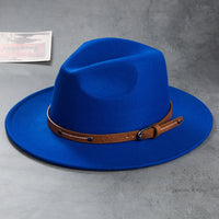 Vintage Wool Top Hat with Leather Buckle -Wedding Accessories Hats Luxurious Weddings