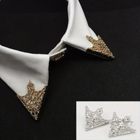 Vintage Collar Buckle Pin - Royal Alloy Design Suit Accessories Luxurious Weddings