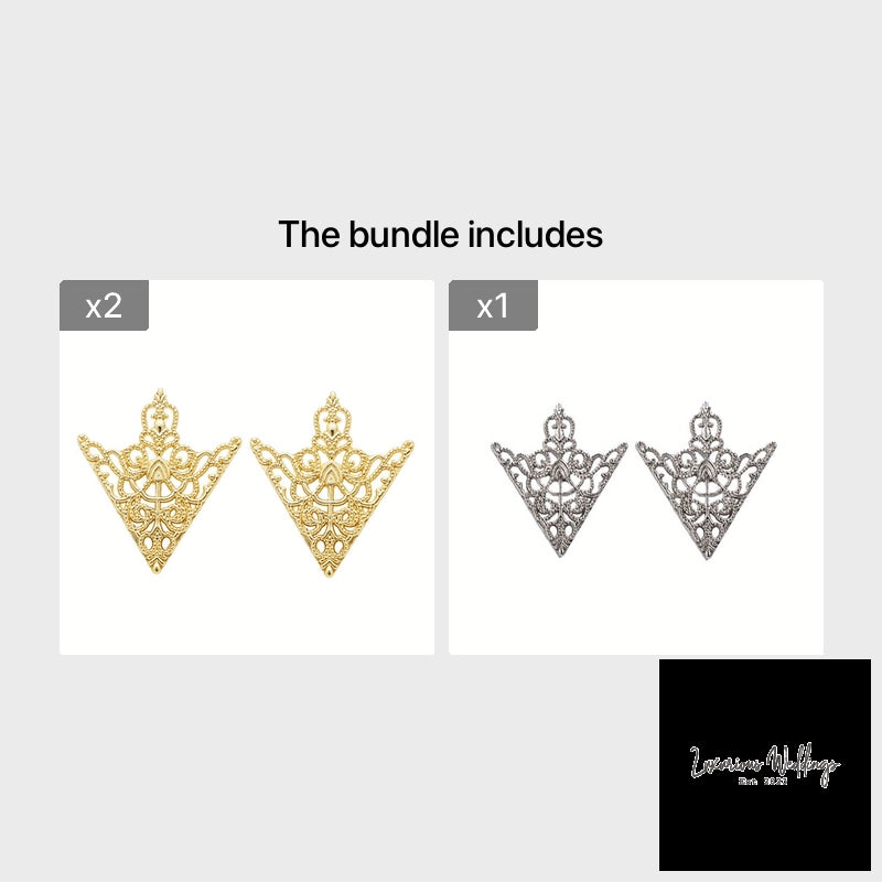 Vintage Collar Buckle Pin - Royal Alloy Design Suit Accessories Luxurious Weddings
