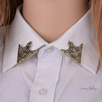 Vintage Collar Buckle Pin - Royal Alloy Design Suit Accessories Luxurious Weddings