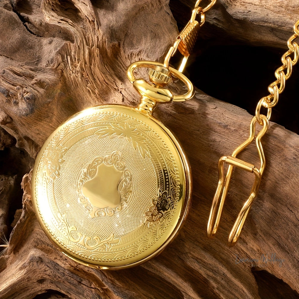 Vintage Pocket Watch - Zinc Alloy Case, Quartz Movement, Waterproof Pocket Watch Luxurious Weddings
