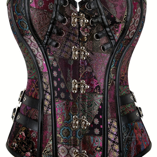 Vintage Gothic Corset Bustier - Lace Up Steampunk Body Shaper for Women Corset Luxurious Weddings