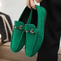 Men's Faux Suede Moccasin Loafers - Comfy Slip-Ons for Spring & Summer Loafers Luxurious Weddings