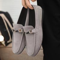 Men's Faux Suede Moccasin Loafers - Comfy Slip-Ons for Spring & Summer Loafers Luxurious Weddings
