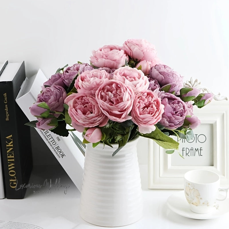Silk Peony Flowers Peonys Luxurious Weddings