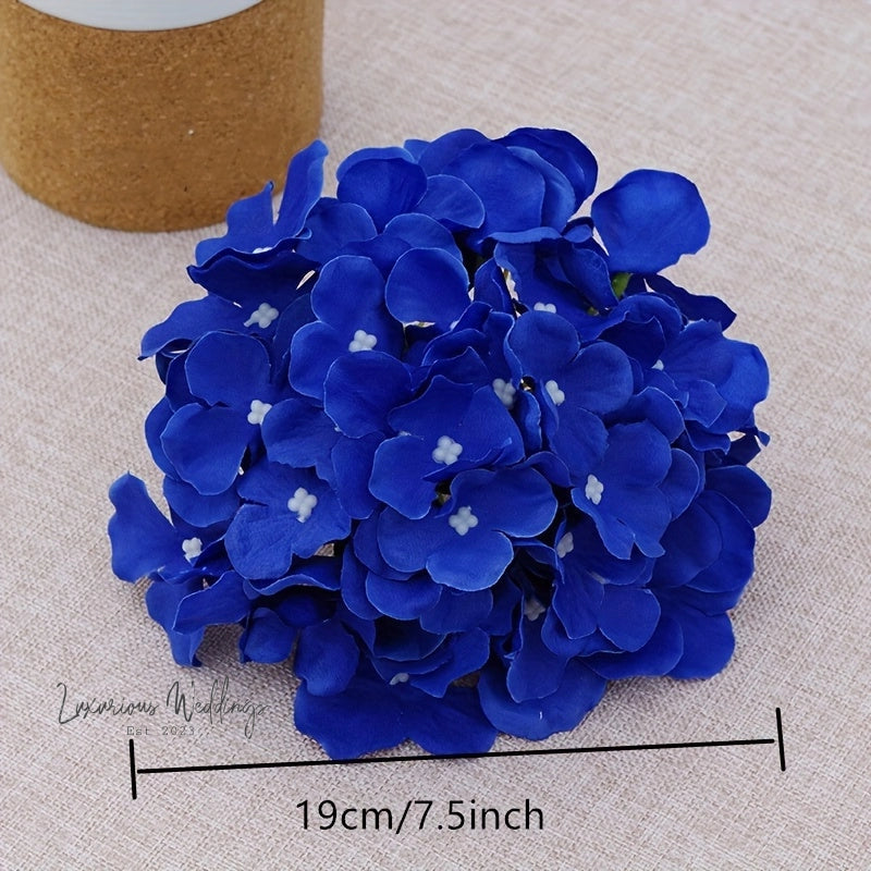 Artificial Hydrangea Flower Heads - Wedding & Home Décor 10Pcs Hydrangea Luxurious Weddings