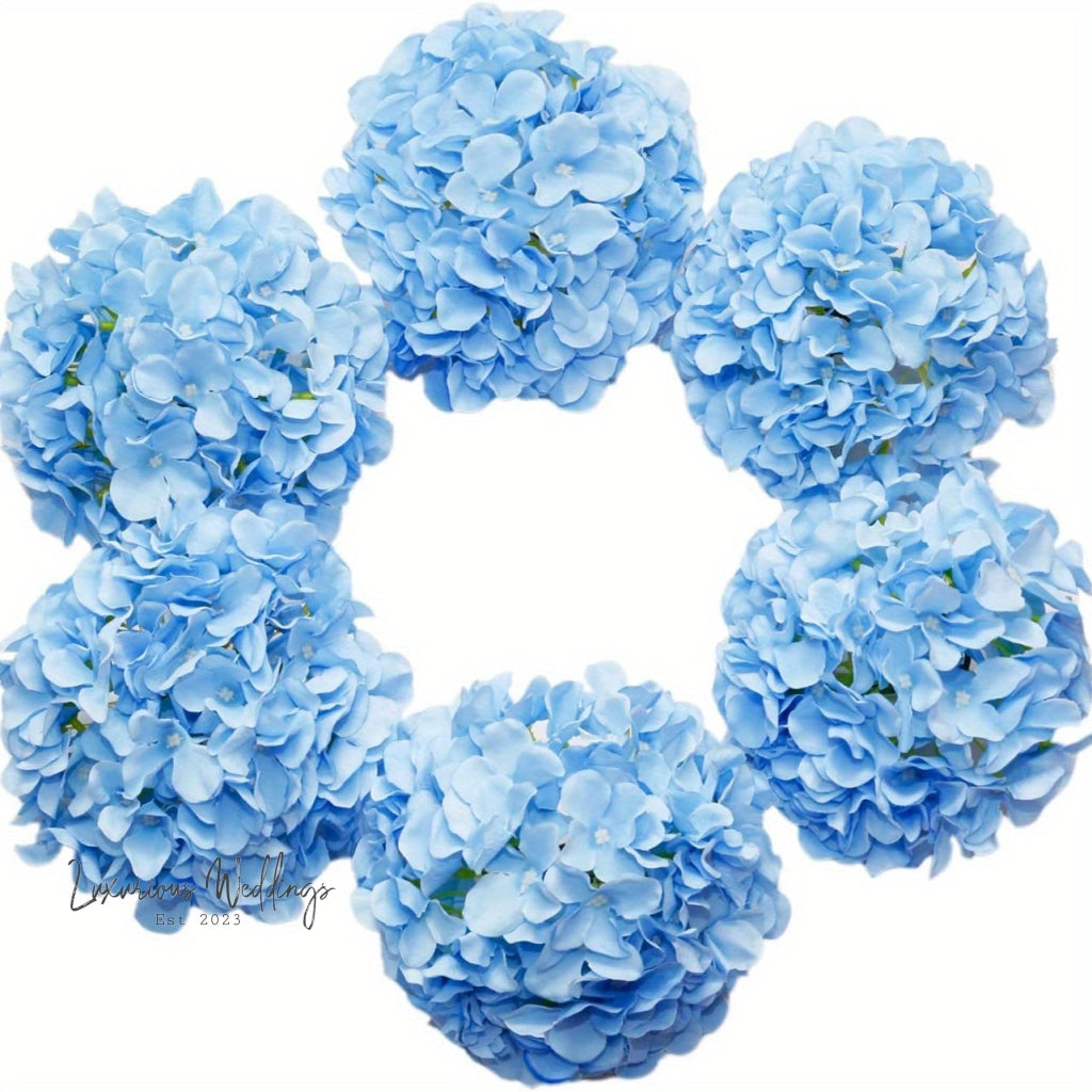 Artificial Hydrangea Flower Heads - Wedding & Home Décor 10Pcs Hydrangea Luxurious Weddings