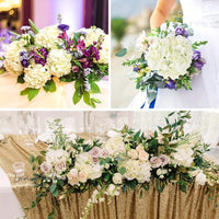 Artificial Hydrangea Flower Heads - Wedding & Home Décor 10Pcs Hydrangea Luxurious Weddings