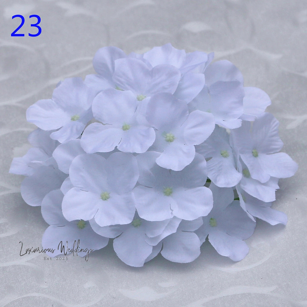Artificial Hydrangea Flower Heads - Wedding & Home Décor 10Pcs Hydrangea Luxurious Weddings