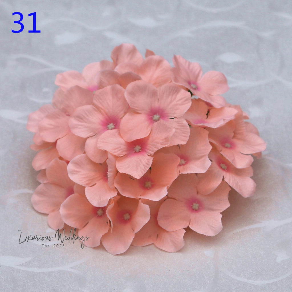 Artificial Hydrangea Flower Heads - Wedding & Home Décor 10Pcs Hydrangea Luxurious Weddings