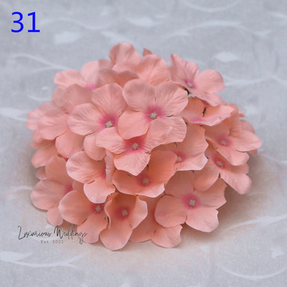 Artificial Hydrangea Flower Heads - Wedding & Home Décor 10Pcs Hydrangea Luxurious Weddings