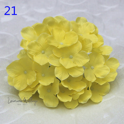 Artificial Hydrangea Flower Heads - Wedding & Home Décor 10Pcs Hydrangea Luxurious Weddings