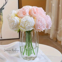 5 Artificial Peonies 1 bunch 5 heads Artificial Peonies Luxurious Weddings